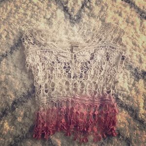 White and pink overlay